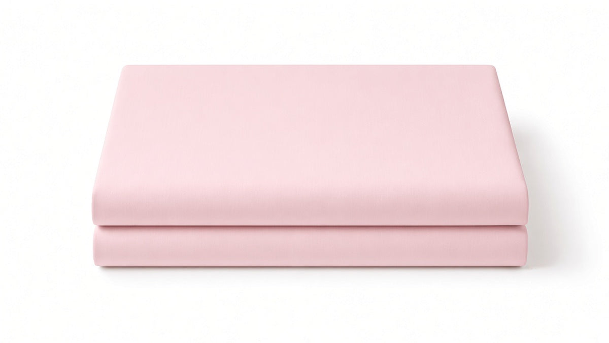 Baby Pink Flat Sheet Set