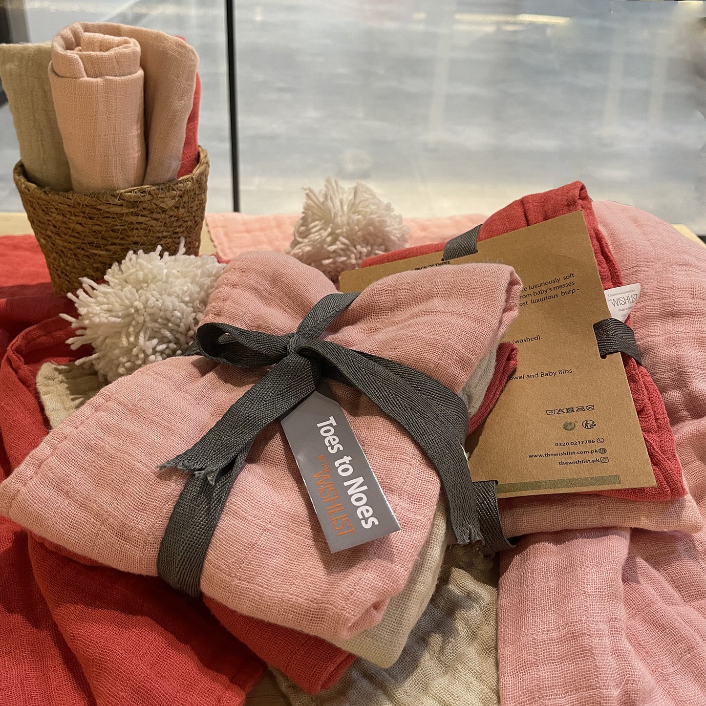 Cherry Burp Cloth (Pack of 3)