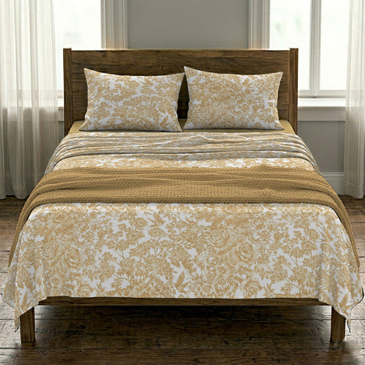 Golden Bird Flat sheet Set
