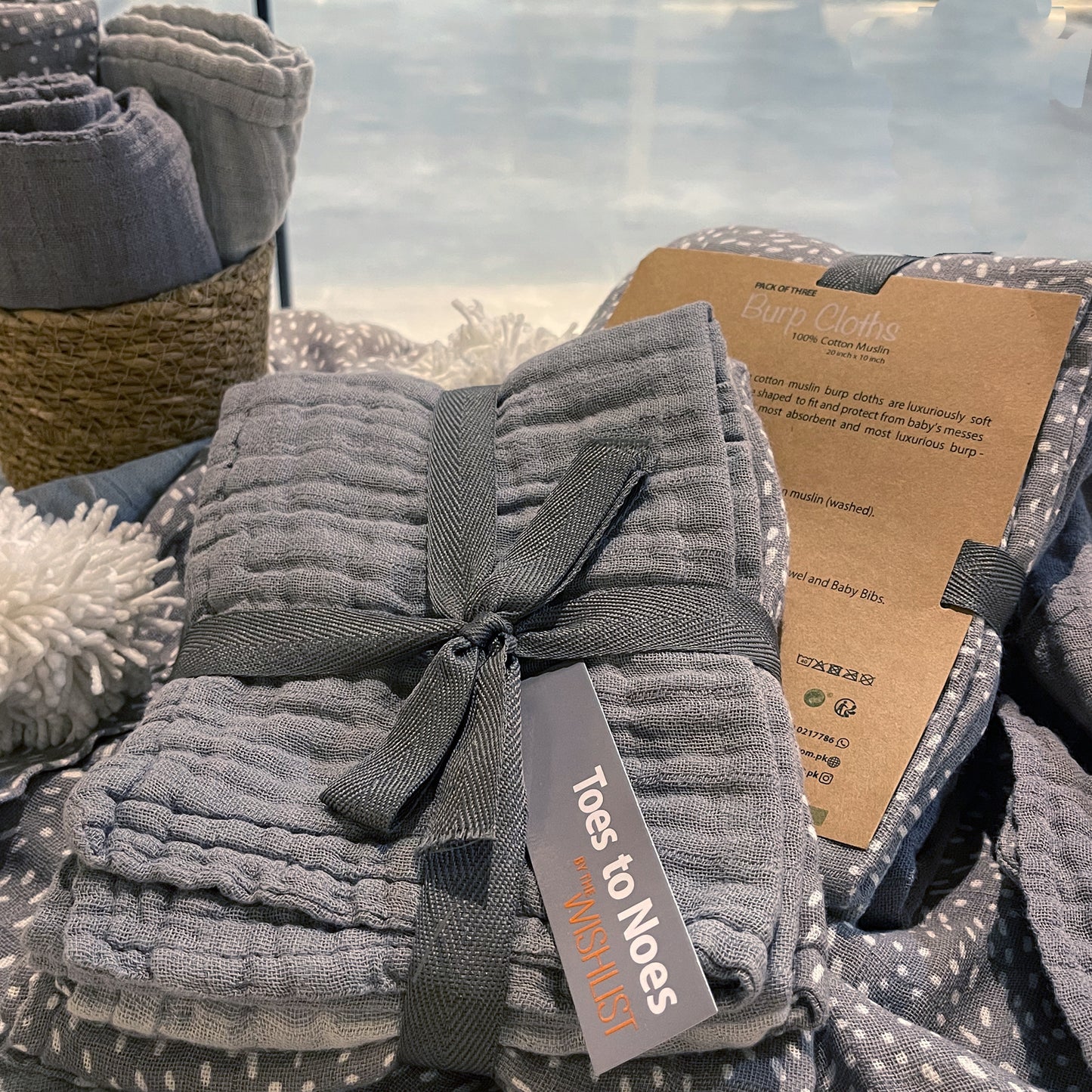 Rock Burp Cloth (Pack of 3)