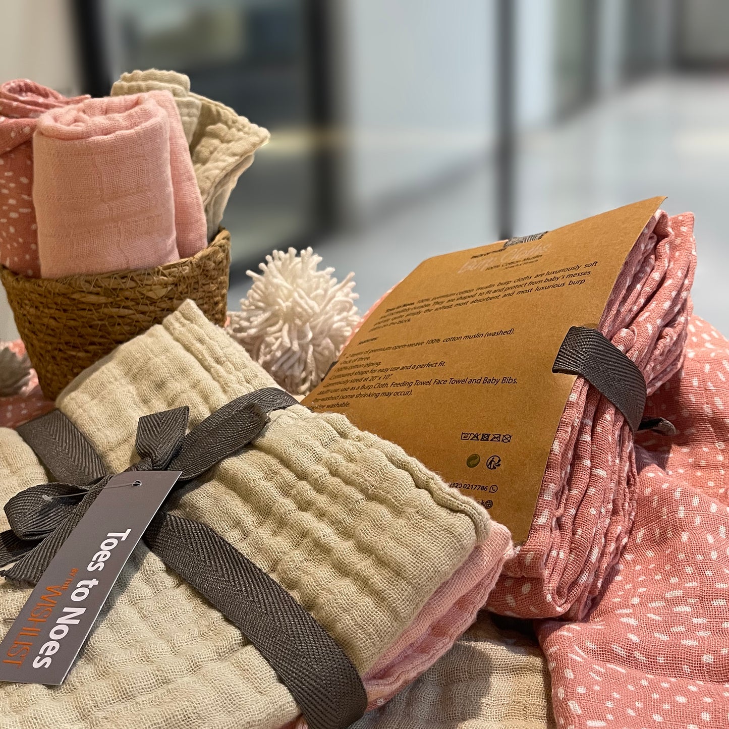 Strawberry Cream Burp Cloth (Pack of 3)