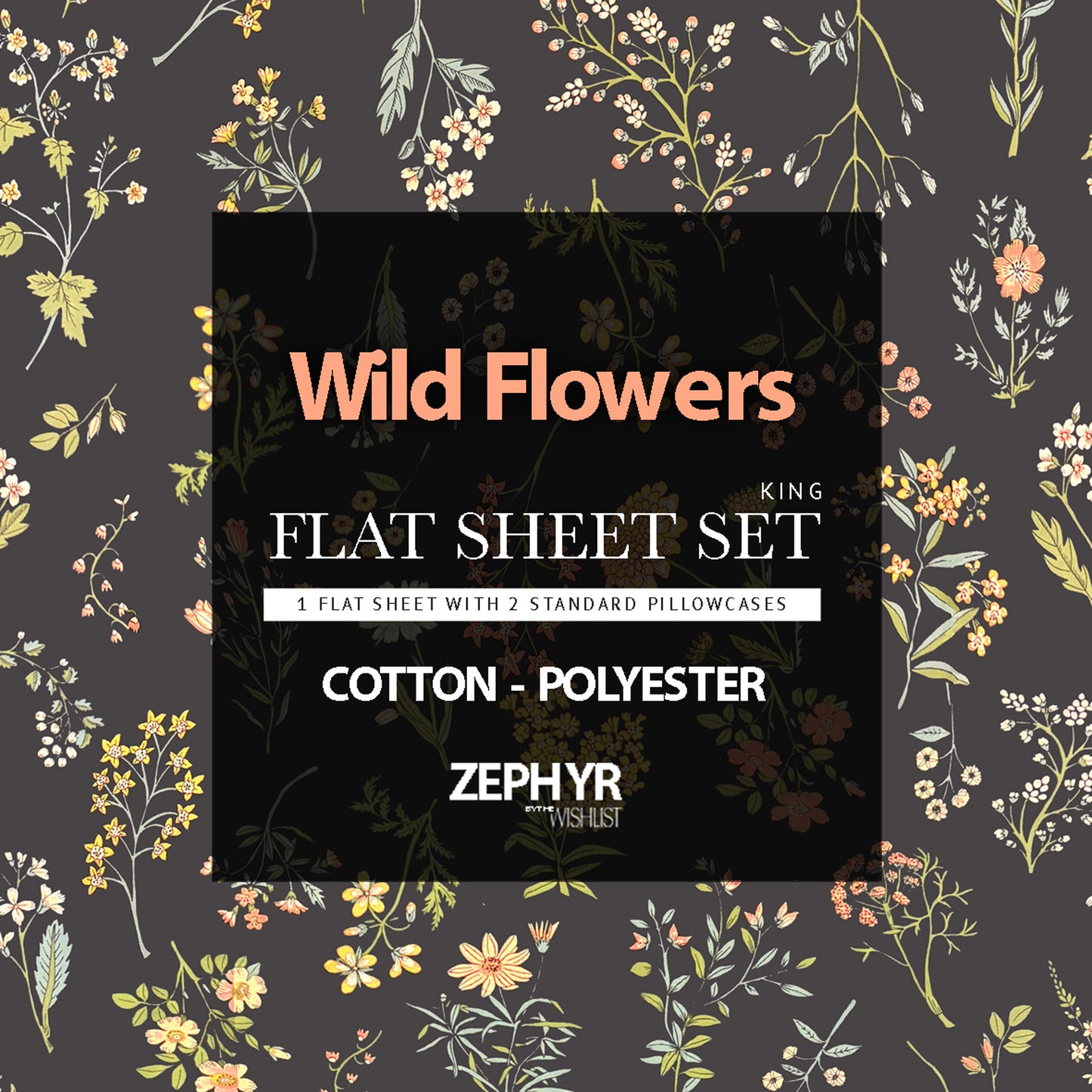 Wild Flower Flat sheet Set