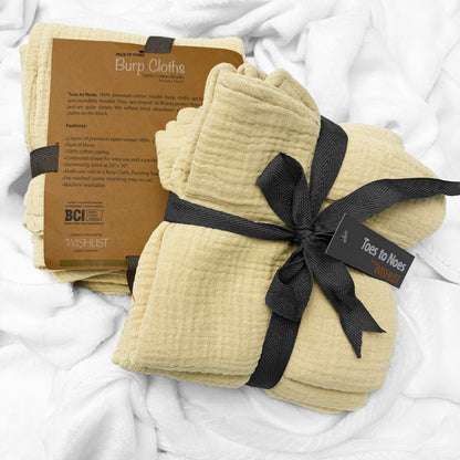 Little Loom Burpers (Pack of 3) (Extra Soft & Premium)