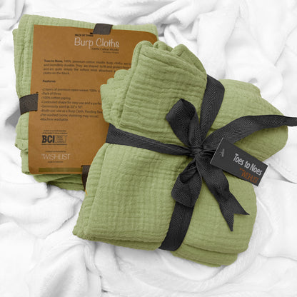 Little Loom Burpers (Pack of 3) (Extra Soft & Premium)