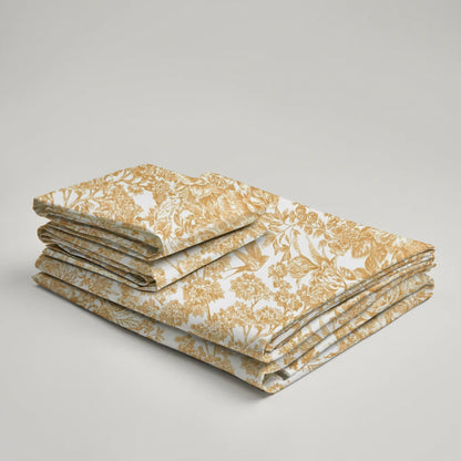 Golden Bird Flat sheet Set