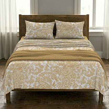 Golden Bird Flat sheet Set