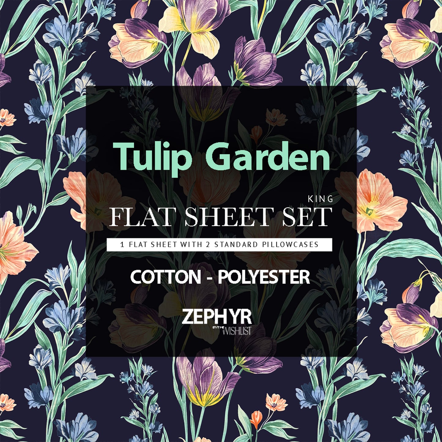 Tulip Garden Flat sheet Set
