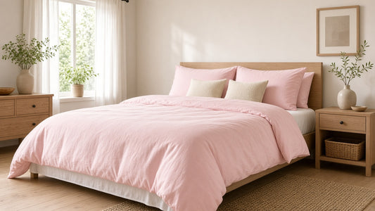 Baby Pink Duvet Cover Set