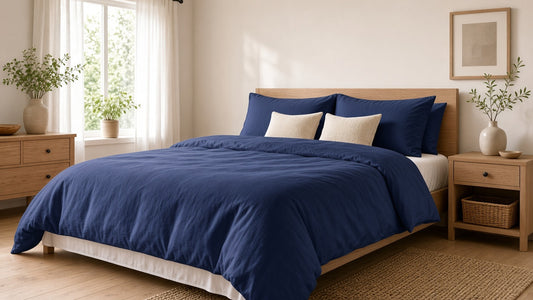 Navy Blue Duvet Cover set