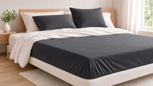 Dark Grey Fitted Sheet