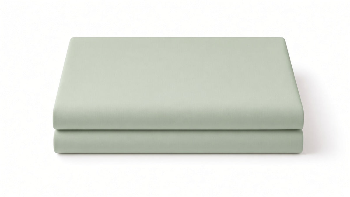 Sage Green Flat Sheet Set