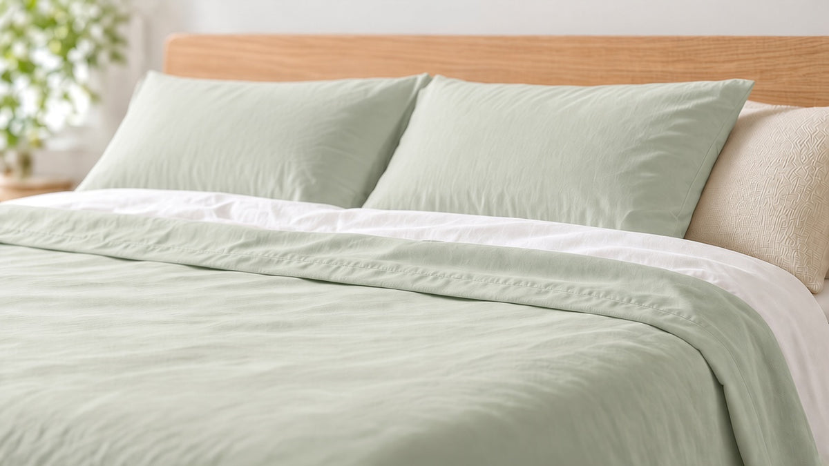 Sage Green Flat Sheet Set