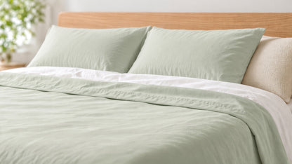 Sage Green Flat Sheet Set