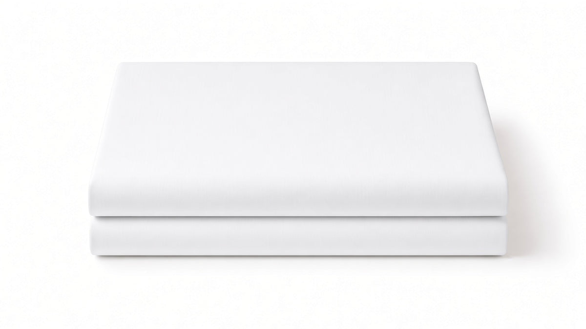 Brilliant White Flat Sheet Set
