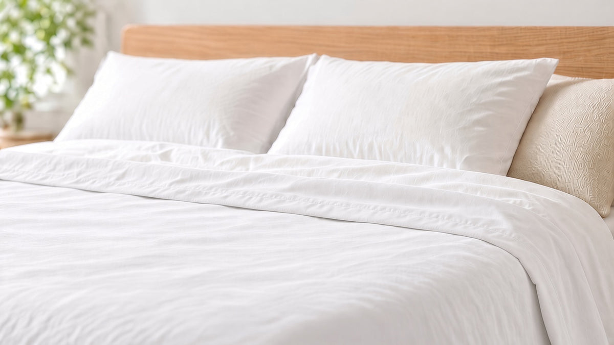 Brilliant White Flat Sheet Set