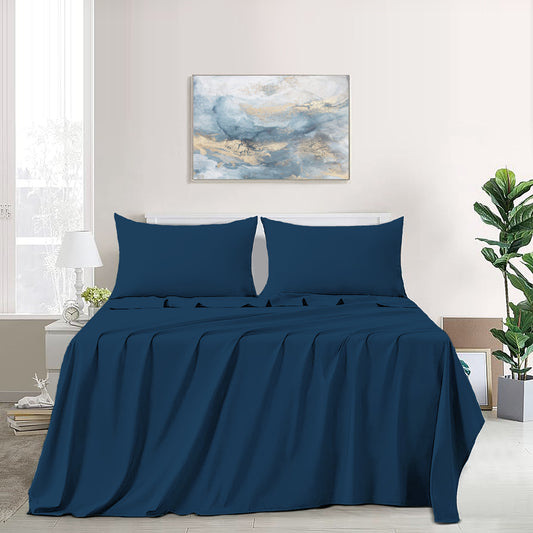 Nautical Navy Flat Sheet Set