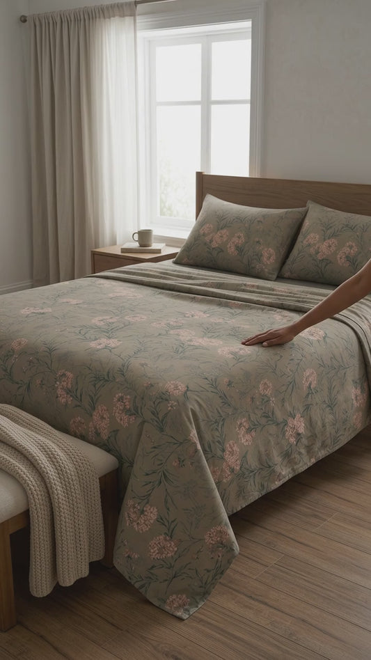 Morning Mist Flat sheet Set