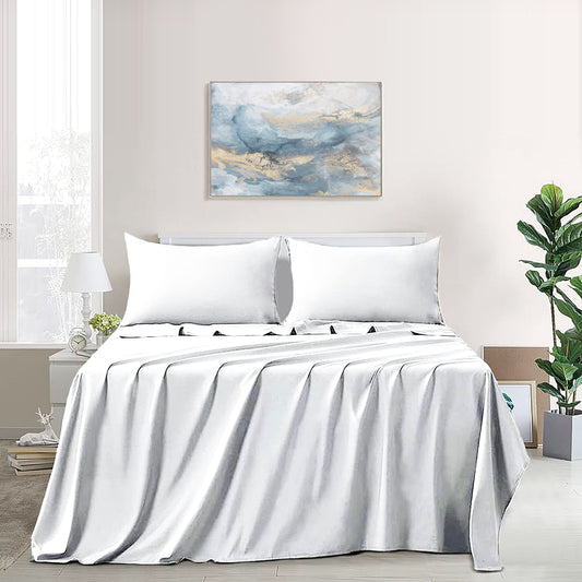 Brilliant White Flat Sheet Set