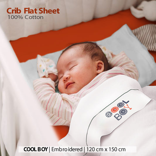 Cool Boy Crib Flat Sheet