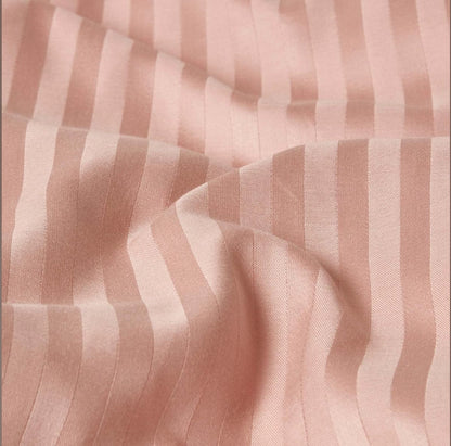 Blush Stripe Sateen Duvet Set