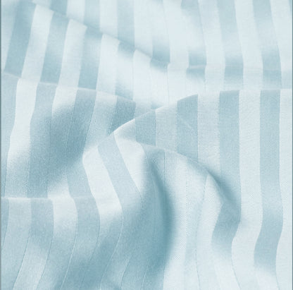 Cloud Stripe Sateen Duvet Set