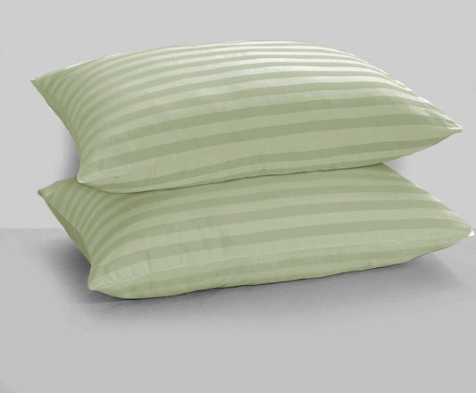 2 Sage Sateen Pillowcovers